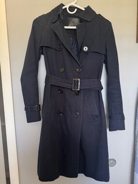 Mossimo Dutti Navy Blue Trench Coat